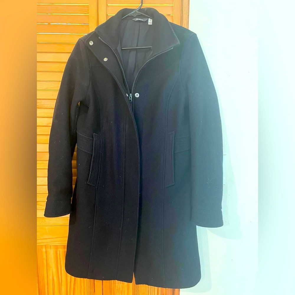 Ibex Women’s Heritage Wool Pea Coat, Medium